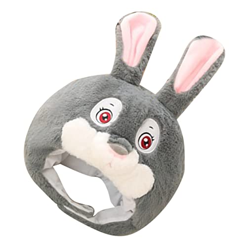 WOONEKY Hasenhut, Kuscheltier Kopfbedeckung, Hasen Verkleidung, Party Zum Thema Hase, Halloween Kostüm Zubehör, Festliche Kopfbedeckung, Multifunktionaler Tierhut, Hasenohr Kopfschmuck von WOONEKY