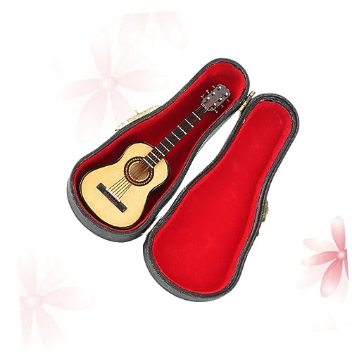 WOONEKY Modell für Musikinstrumente Geschenke für musikliebhaber Holzgitarrenmodell Handgefertigtes Gitarrenmodell Modelle Haushaltsdekoration Mini-Modell Violine Geburtstagsgeschenk von WOONEKY