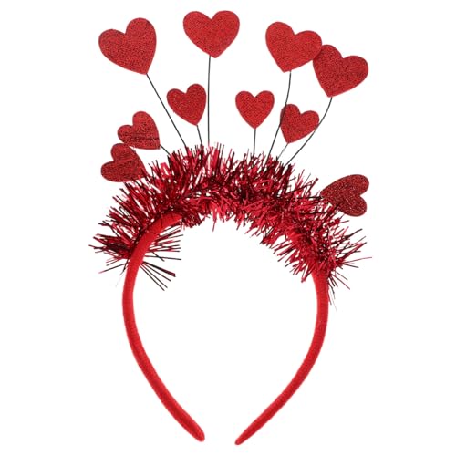 WOONEKY Herz Haarreif Rot mit Pailletten Party Zubehör für Valentinstag Hochzeiten und Geburtstagsfeiern Vielseitiges Accessoire für Besondere Anlässe mit Liebessymbol WOONEKY Herz Haarreif Rot mit Pailletten Party Zubehör für Valentinstag Hochzeiten und Geburtstagsfeiern Vielseitiges Accessoire für Besondere Anlässe mit Liebessymbol von WOONEKY
