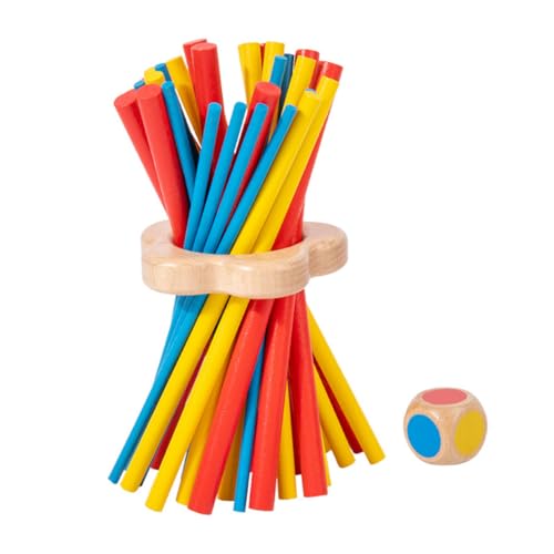 WOONEKY Holz Balance Sticks Spiel Montessori Lernspielzeug für Familiäres Brettspiel Hand-Auge-koordination Geduld und Sowie Formenerkennung WOONEKY Holz Balance Sticks Spiel Montessori Lernspielzeug für Familiäres Brettspiel Hand-Auge-koordination Geduld und Sowie Formenerkennung von WOONEKY
