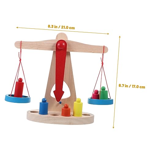 WOONEKY Holz Balancewaage Montessori Lernspielzeug für Fördert Kreativität Hand Auge Koordination und Balancetheorie Pädagogisches Bastelspiel für Kindergarten und Vorschule von WOONEKY