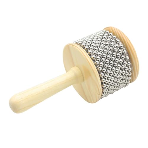 WOONEKY Holz Cabasa Hand Shaker Percussion Instrument für Geeignet als Lehrmittel für Vorschulen Leicht und Handlich Fördert Rhythmus und Musikalität von WOONEKY