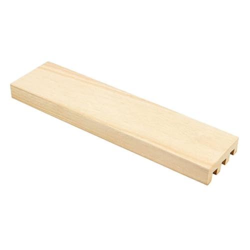 WOONEKY Holz Domino Organizer mit Schrägem Winkel Multifunktionaler Spielkartenhalter für Brettspiele Ergonomisch für Arthritis Betroffene Langlebiger Buche Holzständer Praktisches von WOONEKY