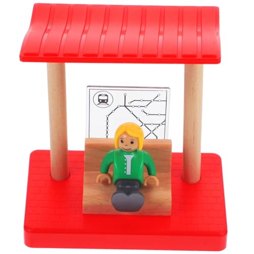 WOONEKY Holz Eisenbahn Zubehör Mini Plattform Modell für Pädagogisches Motorik und Kreativität für Interaktive Spiele WOONEKY Holz Eisenbahn Zubehör Mini Plattform Modell für Pädagogisches Motorik und Kreativität für Interaktive Spiele von WOONEKY