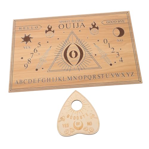 WOONEKY Holz Pendelbrett Divination Board mit Klarer Mustergravur Dekoratives Wahrsagetafel für Psychotherapeuten Tarot und Wahrsage Enthusiasten Teiliges Naturholz WOONEKY Holz Pendelbrett Divination Board mit Klarer Mustergravur Dekoratives Wahrsagetafel für Psychotherapeuten Tarot und Wahrsage Enthusiasten Teiliges Naturholz von WOONEKY