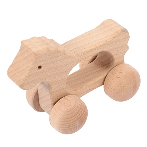 WOONEKY Holz Schiebewagen mit Tiermotiv Montessori Holzspielzeug mit Motorische und Lernspielzeug für Junge Mädchen Sicher Poliert Fördert Feinmotorik und Zahnung WOONEKY Holz Schiebewagen mit Tiermotiv Montessori Holzspielzeug mit Motorische und Lernspielzeug für Junge Mädchen Sicher Poliert Fördert Feinmotorik und Zahnung von WOONEKY