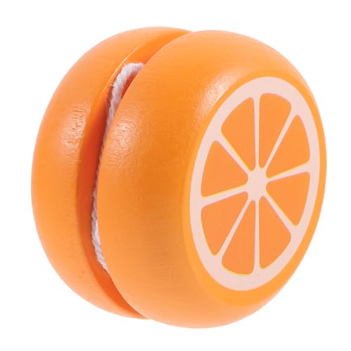 WOONEKY Holz Yoyo für Erwachsene Unisex aus Holz für Gartenpartys und Kreative Bastelprojekte Pädagogisches Orange Orange von WOONEKY