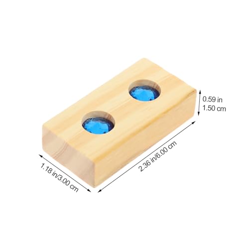 WOONEKY Holzbausteine Edelstein Inlay Kreatives Montessori Lernspielzeug für Feinmotorik Farbenfrohes Konstruktionsspielzeug zur Spielerischen Entwicklung von WOONEKY