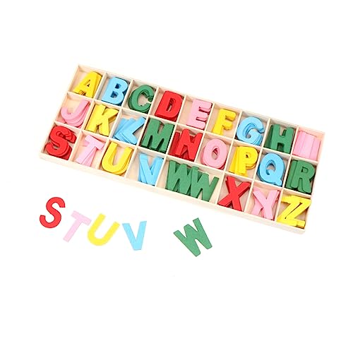 WOONEKY Holzbuchstaben Lernspielzeug Tragbare DIY Holz Alphabet Bastelbuchstaben Pädagogisch Fördernd für Kreativität Erinnerung Fantasie Glatte Oberfläche Sicher für Kindergarten und WOONEKY Holzbuchstaben Lernspielzeug Tragbare DIY Holz Alphabet Bastelbuchstaben Pädagogisch Fördernd für Kreativität Erinnerung Fantasie Glatte Oberfläche Sicher für Kindergarten und von WOONEKY