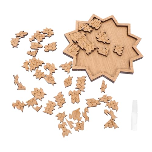 WOONEKY Holzpuzzle Erwachsene Teiliges Kreatives Unregelmäßiges Jigsaw Puzzle aus Hochwertigem Holz Langlebig Druckentlastend Fördert Geduld und Gehirntraining Geeignet Ab Jahren von WOONEKY