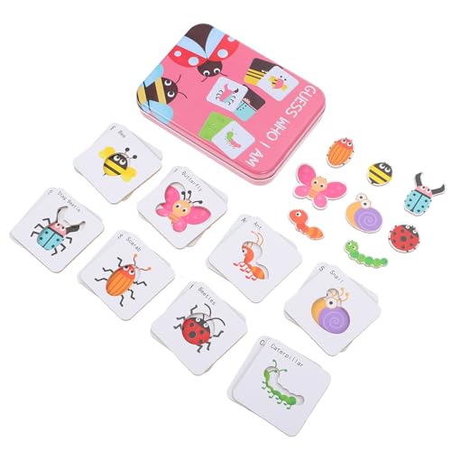 WOONEKY Holzpuzzle Insektenmotiv Lernspielzeug Interaktives Brettspiel Kognitiver Fähigkeiten Hand Auge koordination Ab Jahren Geschenkidee für Jungen und Mädchen WOONEKY Holzpuzzle Insektenmotiv Lernspielzeug Interaktives Brettspiel Kognitiver Fähigkeiten Hand Auge koordination Ab Jahren Geschenkidee für Jungen und Mädchen von WOONEKY
