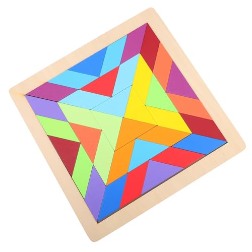 WOONEKY Holzpuzzle Lernspielzeug Bunte Geometrische Bausteine Montessori Pädagogisch Fördert Farb und Formwahrnehmung Holzspielzeug WOONEKY Holzpuzzle Lernspielzeug Bunte Geometrische Bausteine Montessori Pädagogisch Fördert Farb und Formwahrnehmung Holzspielzeug von WOONEKY