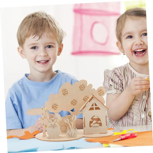 WOONEKY Holzpuzzle Ostern mit Hasen Baum und Haus Pädagogisches Lernspielzeug für Kleinkinder Fördert Kreativität Feinmotorik und Hand Auge Koordination WOONEKY Holzpuzzle Ostern mit Hasen Baum und Haus Pädagogisches Lernspielzeug für Kleinkinder Fördert Kreativität Feinmotorik und Hand Auge Koordination von WOONEKY