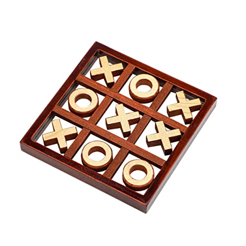 WOONEKY Holzschachspiel für Interaktives Schachspiel Logischem und Kreativität für Eltern Junge Mädchen Spiele Elegantes Design für Tisch von WOONEKY