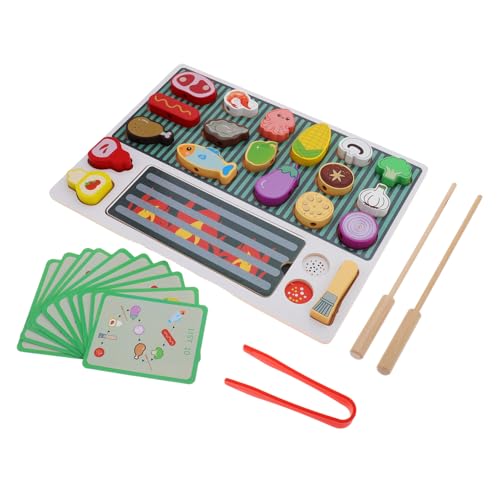 WOONEKY Holzspielzeug Grillset für Simuliertes Grillen mit Detaillierten Lebensmitteln Robustes Sicheres Küchenzubehör für Fantasievolles Rollenspiel und Kreatives Kochen Spielset für WOONEKY Holzspielzeug Grillset für Simuliertes Grillen mit Detaillierten Lebensmitteln Robustes Sicheres Küchenzubehör für Fantasievolles Rollenspiel und Kreatives Kochen Spielset für von WOONEKY