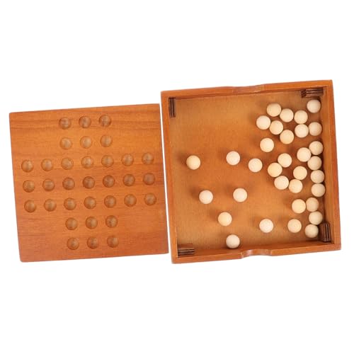 WOONEKY Holzspielzeug Klassisches Brettspiel zur Intelligenzförderung für Familien Freunde und für Geduldsspiele und Lernspiele für Erwachsene von WOONEKY