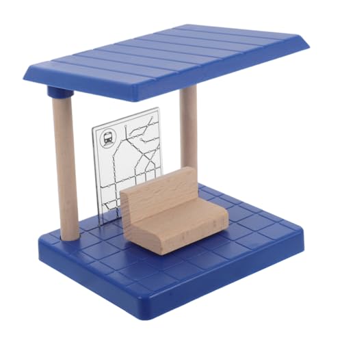 WOONEKY Holzspielzeug Zugstation Set für Gleise und Szenenzubehör Fördert Kreativität und Problemlösungsfähigkeiten für Interaktives zu Hause Schule WOONEKY Holzspielzeug Zugstation Set für Gleise und Szenenzubehör Fördert Kreativität und Problemlösungsfähigkeiten für Interaktives zu Hause Schule von WOONEKY