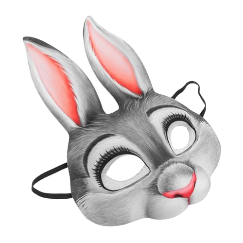 WOONEKY Hübsche Halbmaske für Karneval Tiermaske mit Hasenmotiv Dekoration für Halloween Kostümpartys und Festlichkeiten Vielseitiges Accessoire für WOONEKY Hübsche Halbmaske für Karneval Tiermaske mit Hasenmotiv Dekoration für Halloween Kostümpartys und Festlichkeiten Vielseitiges Accessoire für von WOONEKY
