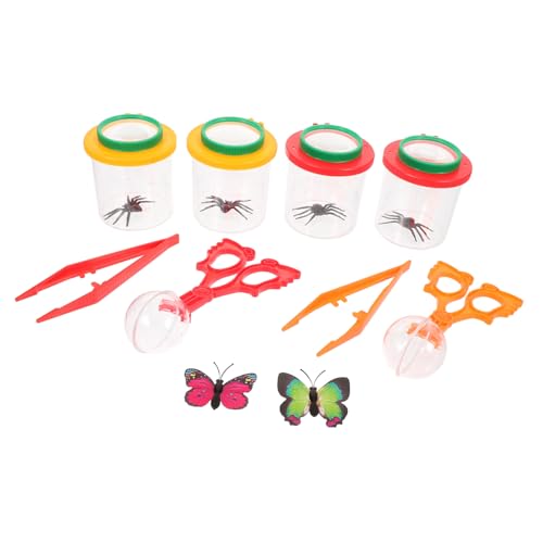 WOONEKY Insekten Sammelbox mit Lupe Kleine Beobachtungsgläser für Outdoor Entdeckung Naturforscher Bug Viewer Leicht Tragbar für Insektenbeobachtung und Umweltlernen WOONEKY Insekten Sammelbox mit Lupe Kleine Beobachtungsgläser für Outdoor Entdeckung Naturforscher Bug Viewer Leicht Tragbar für Insektenbeobachtung und Umweltlernen von WOONEKY
