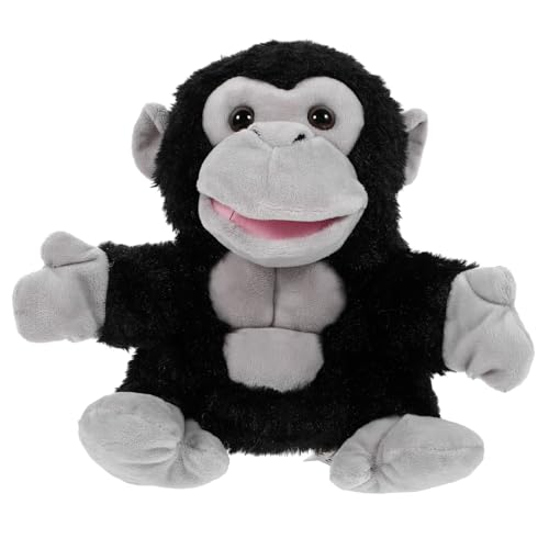 WOONEKY Interaktive Gorilla Handpuppe aus Weichem Plüsch für Junge Mädchen und Kleinkinder Jahre Pädagogisches Motorik Kommunikation und Selbstvertrauen Langlebig und Wiederverwendbar von WOONEKY