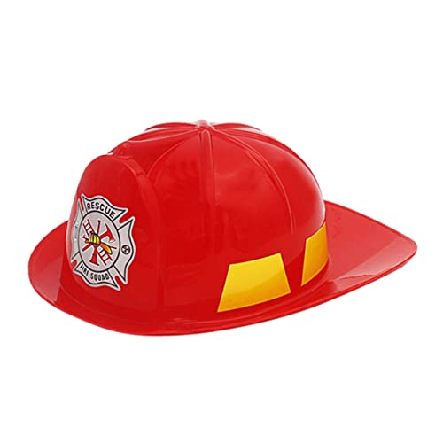 WOONEKY Konstruktionsspielzeug Cosplay-helm Kidcraft-spielset So Tun, Als Rollenspiel Hut Spielzeug Lernspielzeug Kostümhaube Feuerwehrhelm Spielzeuge Kind Rot Puzzle Bilden von WOONEKY