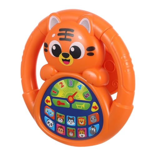 WOONEKY Kinderlenkrad Realistisches für Kinderwagen Leichtes Tragbares Simulationsspielzeug zur Motorischen und Kognitiven Entwicklung Geeignet für Junge Mädchen und Kleinkinder für Indoor von WOONEKY