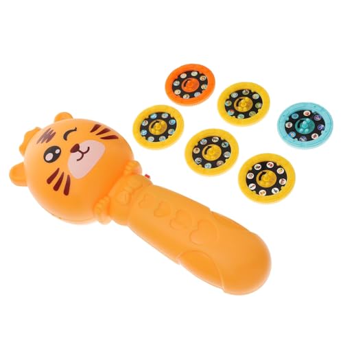 WOONEKY Kinderprojektor Taschenlampe mit Tiermotiven Bunte Wandprojektion Kreatives Lernspielzeug Ab Jahren Drehbare Scheiben Fantasievolle Projektion für Kinderzimmer von WOONEKY