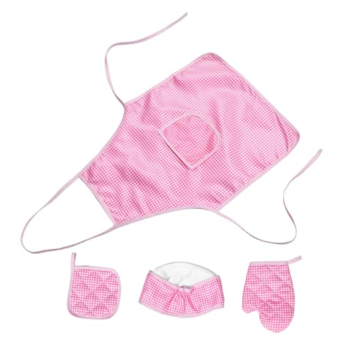 WOONEKY Kinderschürze Set für Mädchen Verstellbar Kochschürze mit Kochmütze Vielseitig für Basteln Malen Rollenspiele und Küchenaktivitäten Kreatives Kochkostüm WOONEKY Kinderschürze Set für Mädchen Verstellbar Kochschürze mit Kochmütze Vielseitig für Basteln Malen Rollenspiele und Küchenaktivitäten Kreatives Kochkostüm von WOONEKY