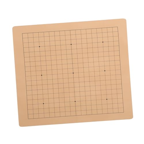WOONEKY Klappbares Schachbrett aus PU Doppeltes Design für Schach und Chinesisches Schach Tragbar und Faltbar für Strategisches und Hand Auge Koordination Zufällige Farbe Zufällige Farbe von WOONEKY