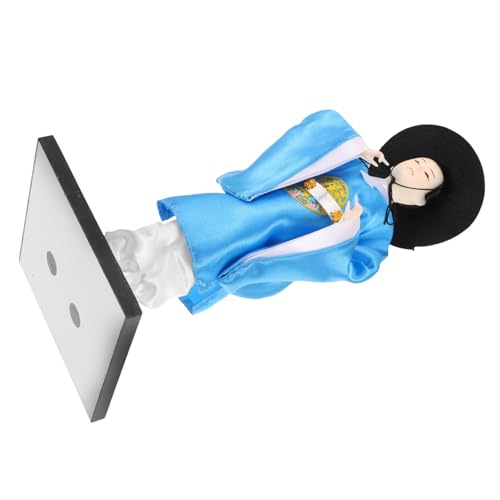 WOONEKY Koreanische Hanbok Puppe Traditionelle Handwerksfigur mit Stabilem Sockel Farbenfrohe Dekoration für Wohnzimmer Büro Geschenk WOONEKY Koreanische Hanbok Puppe Traditionelle Handwerksfigur mit Stabilem Sockel Farbenfrohe Dekoration für Wohnzimmer Büro Geschenk von WOONEKY
