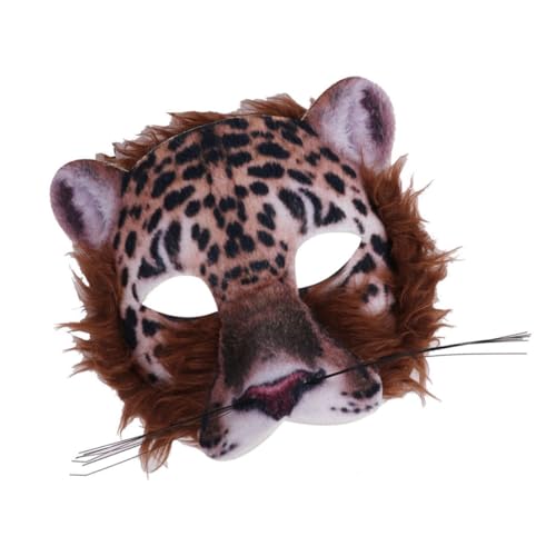 WOONEKY Kreative Halbgesichts Tiermaske Tiger für Kostümparty Maskenball Halloween Karneval Cosplay mit Bequemer Passform und Auffälligem Design WOONEKY Kreative Halbgesichts Tiermaske Tiger für Kostümparty Maskenball Halloween Karneval Cosplay mit Bequemer Passform und Auffälligem Design von WOONEKY
