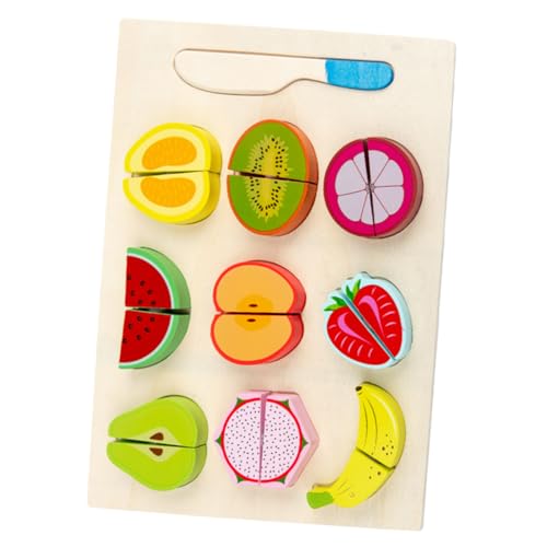 WOONEKY Küchen Spielset für Kleinkinder Interaktives Holzspielzeug mit Obst Schnitzset für Mädchen Pädagogisches Rollenspiel Fördert Kreativität und WOONEKY Küchen Spielset für Kleinkinder Interaktives Holzspielzeug mit Obst Schnitzset für Mädchen Pädagogisches Rollenspiel Fördert Kreativität und von WOONEKY