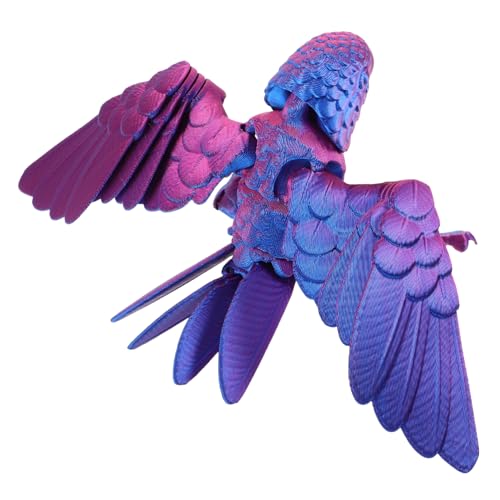 WOONEKY Künstliches Papagei Modell Gedrucktes Tier für Dekorative Figur für Schreibtisch Realistische Vogelfigur als für Papageienliebhaber von WOONEKY