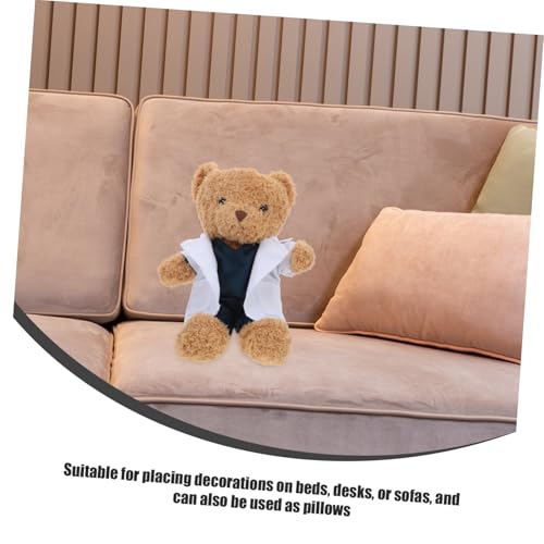 WOONEKY Kuscheliger Arzt Bär Plüschspielzeug Kreativer Arztbär mit Arztmantel Liebevolles für Mediziner Junge Mädchen Sammler und Dekoration von WOONEKY