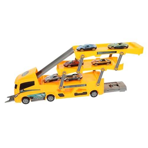 WOONEKY LKW Teiliges Baufahrzeug Modell aus Robustem Faltbarer Container Transporter und Kleine Lastwagen Fördert Hand Auge Koordination und Fantasieentwicklung WOONEKY LKW Teiliges Baufahrzeug Modell aus Robustem Faltbarer Container Transporter und Kleine Lastwagen Fördert Hand Auge Koordination und Fantasieentwicklung von WOONEKY