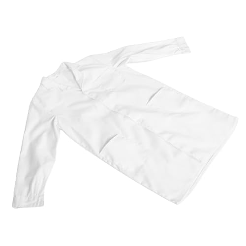 WOONEKY Laborkittel Langärmelig Polyester Baumwoll Mix Atmungsaktiv Robust für Schüler Kreatives Wissenschaftler Kostüm Jungen Mädchen Geeignet für Rollenspiele und Experimente von WOONEKY