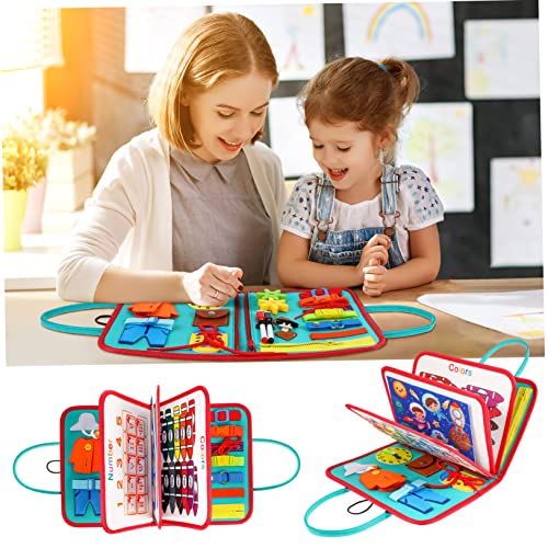 WOONEKY Lernspielzeug für Kleinkinder Interaktives Busy Board Feinmotorik mit Buchstaben Zahlen und Formen für Vorschulaktivitäten und Unterwegs WOONEKY Lernspielzeug für Kleinkinder Interaktives Busy Board Feinmotorik mit Buchstaben Zahlen und Formen für Vorschulaktivitäten und Unterwegs von WOONEKY
