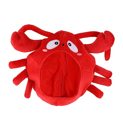 WOONEKY Lustige Lobster Mütze aus Plüsch Witziger Kostüm Accessoire und Scherzartikel für Party Verkleidung und Foto Weiches Material für Freunde und Alltagsspiele WOONEKY Lustige Lobster Mütze aus Plüsch Witziger Kostüm Accessoire und Scherzartikel für Party Verkleidung und Foto Weiches Material für Freunde und Alltagsspiele von WOONEKY