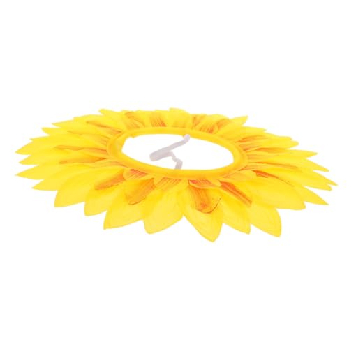 WOONEKY Lustige Sonnenblumen Kopfbedeckung Gelb Sportfest Requisite Verkleidung Partyaccessoire Cosplay Headwear WOONEKY Lustige Sonnenblumen Kopfbedeckung Gelb Sportfest Requisite Verkleidung Partyaccessoire Cosplay Headwear von WOONEKY