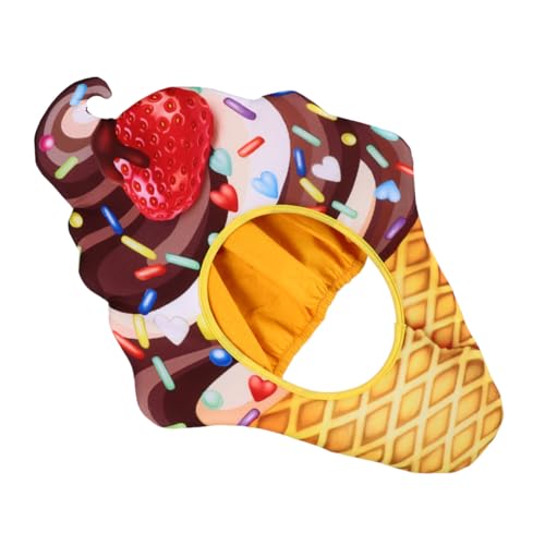 WOONEKY Lustiger Food Party Hut Eiscreme Kopfbedeckung Cosplay Kostüm Zubehör für Erwachsene Karneval Fasching WOONEKY Lustiger Food Party Hut Eiscreme Kopfbedeckung Cosplay Kostüm Zubehör für Erwachsene Karneval Fasching von WOONEKY