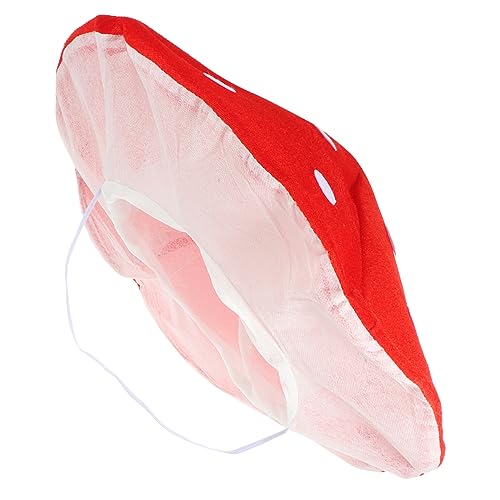 WOONEKY Lustiger Pilzhut Roter Cartoon Fliegenpilz Hut Party Kostüm Cosplay für Jungen Mädchen Halloween Karneval Fest WOONEKY Lustiger Pilzhut Roter Cartoon Fliegenpilz Hut Party Kostüm Cosplay für Jungen Mädchen Halloween Karneval Fest von WOONEKY