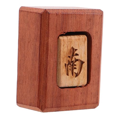 WOONEKY Mahjong Wind Indicator aus Echtem Holz Traditionelles Chinesisches Spielzubehör Windanzeige für Dealer Kulturelles Design für Mahjong enthusiasten zu Hause Club von WOONEKY