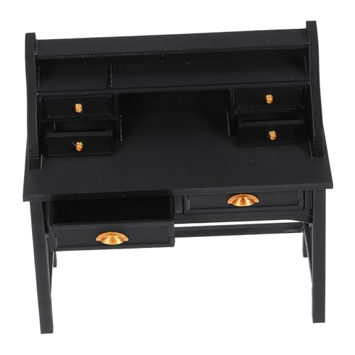 WOONEKY Maßstab Authentisches Puppenhaus Möbel Vielseitiger Miniatur-Tisch für Schlafzimmer und Bibliothek Pflegeleicht Kreatives von WOONEKY