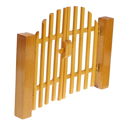 WOONEKY Maßstab Miniatur Holztor Realistische Mini Möbel Dekoration für Puppenhäuser Langlebig Detailreich als von WOONEKY