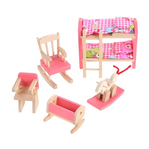 WOONEKY Maßstab Stabiles Design Elegantes Braun Für Puppenhaus Schlafzimmer Zubehör von WOONEKY