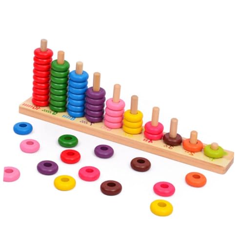 WOONEKY Mathematisches Holzspielzeug für Großes Rechenlernset Montessori Pädagogisches Additions Subtraktionsspielzeug Frühkindliche Bildungsbausteine für Vorschulkinder WOONEKY Mathematisches Holzspielzeug für Großes Rechenlernset Montessori Pädagogisches Additions Subtraktionsspielzeug Frühkindliche Bildungsbausteine für Vorschulkinder von WOONEKY