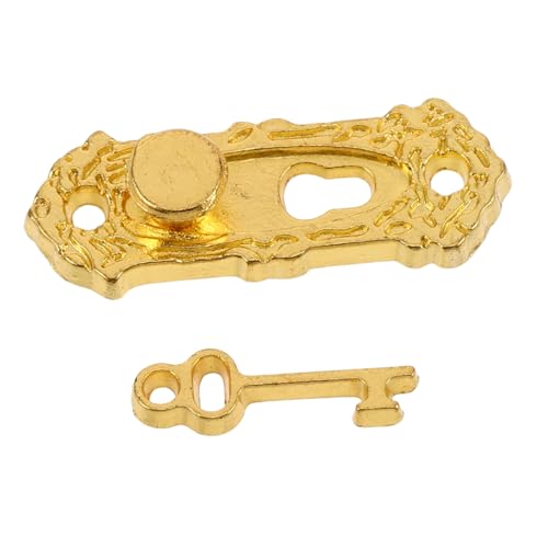 WOONEKY Metall für Puppenhaus DIY Mini Haustür Schlüssel Dekoration Feine Handarbeit Detailgetreu Elegantes Zubehör für Tiny House Decor WOONEKY Metall für Puppenhaus DIY Mini Haustür Schlüssel Dekoration Feine Handarbeit Detailgetreu Elegantes Zubehör für Tiny House Decor von WOONEKY