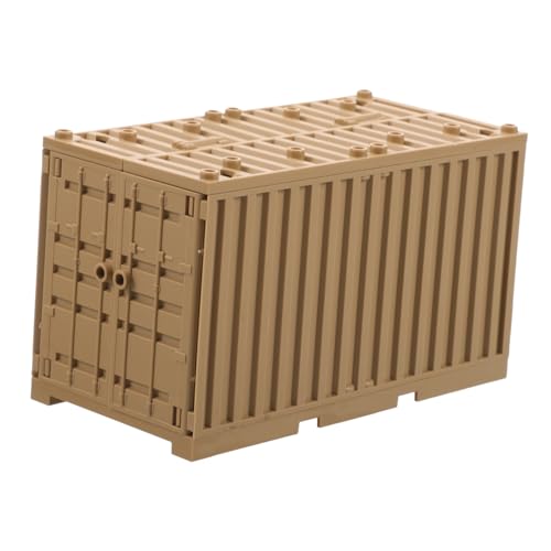 WOONEKY Militärische Bausteine Kreative Spielzeugcontainer für Vielseitige Formen für DIY Szenen Fördert Vorstellungskraft und Hand Augen Koordination für Junge Bastler von WOONEKY
