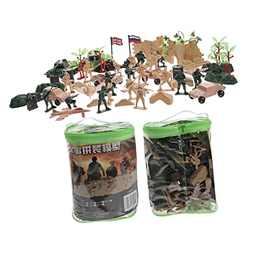 WOONEKY Militärmodell Set Teilig Miniatur Soldaten Flugzeuge Fahrzeuge Retro Militärisches für Realistische Robuste Deko aus Hochwertigem Langlebigem Material von WOONEKY