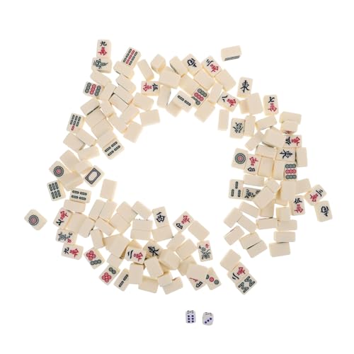WOONEKY Mini Chinesisches Mahjong Set Tragbares Mahjong Reise Set für Familie und Freizeit Kompakt und Langlebig für Unterwegs und Geselligkeit WOONEKY Mini Chinesisches Mahjong Set Tragbares Mahjong Reise Set für Familie und Freizeit Kompakt und Langlebig für Unterwegs und Geselligkeit von WOONEKY